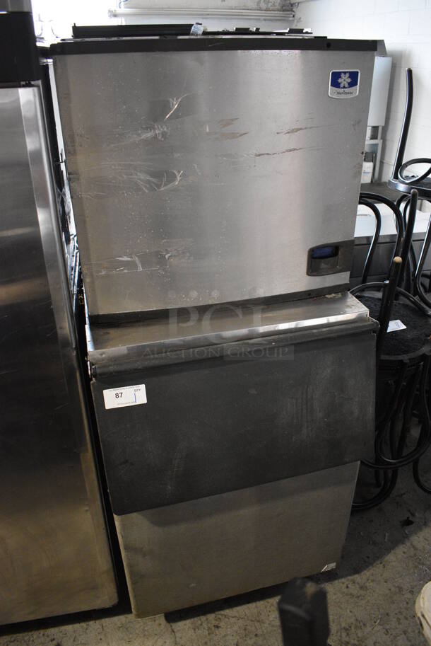 2012 Manitowoc ID0853W-261 Stainless Steel Commercial Ice Machine Head on Commercial Bin. 208-230 Volts, 1 Phase. 31x34x72.5 - Image 3 of 7
