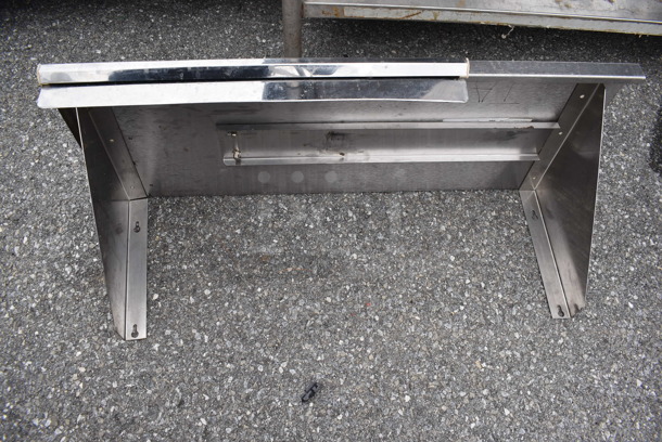 Advance Tabco Stainless Steel Shelf w/ Wall Mount Brackets. 36x15x13.5 - Image 4 of 5