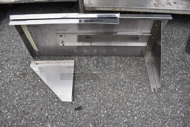 Advance Tabco Stainless Steel Shelf w/ Wall Mount Brackets. 36x15x13.5 - Image 5 of 5