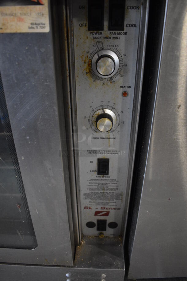 Southbend SL Series Stainless Steel Commercial Natural Gas Powered Full Size Convection Oven w/ View Through Doors, Metal Oven Racks and Thermostatic Controls on Commercial Casters. 38x40x33.5 - Image 3 of 5