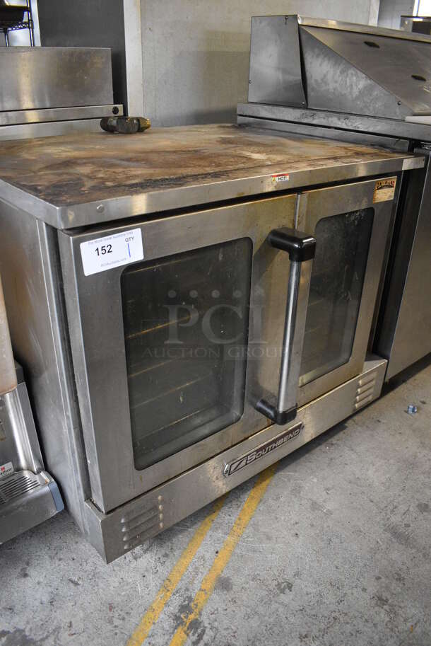 Southbend SL Series Stainless Steel Commercial Natural Gas Powered Full Size Convection Oven w/ View Through Doors, Metal Oven Racks and Thermostatic Controls on Commercial Casters. 38x40x33.5 - Image 5 of 5