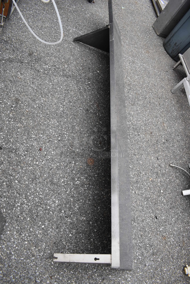 Stainless Steel Shelf w/ Wall Mount Brackets. 89x15x13.5 - Image 2 of 4
