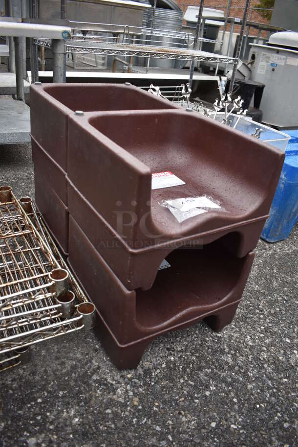 4 Brown Poly Booster Seats. 12.5x12x9. 4 Times Your Bid! - Image 3 of 5