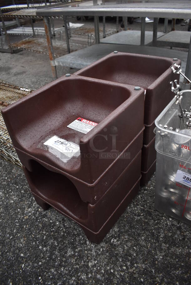 4 Brown Poly Booster Seats. 12.5x12x9. 4 Times Your Bid! - Image 5 of 5