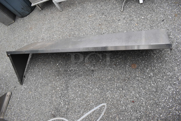 Stainless Steel Shelf w/ Wall Mount Brackets. Missing 1 Bracket. 67x18x18 - Image 3 of 5