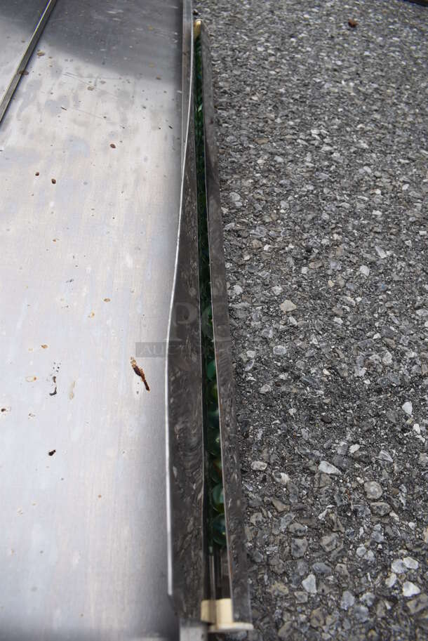 Stainless Steel Shelf w/ Wall Mount Brackets. Missing 1 Bracket. 67x18x18 - Image 5 of 5