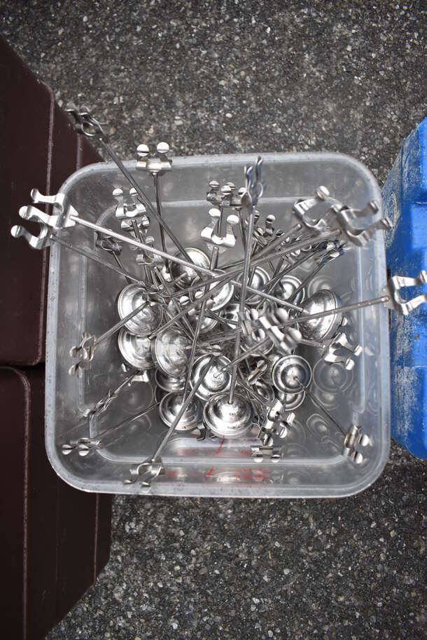 ALL ONE MONEY! Lot of Poly Bin w/ Metal Table Number Holders - Image 4 of 5