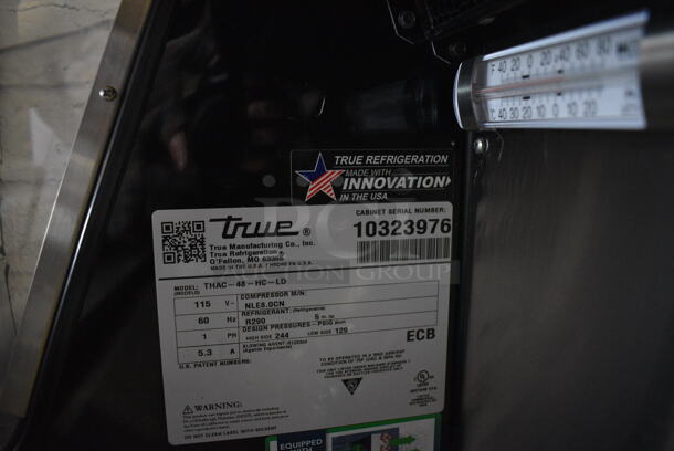 2021 True THAC-48-HC-LD Metal Commercial Floor Style Open Grab N Go Merchandiser on Commercial Casters. 115 Volts, 1 Phase. 48x30x46. Tested and Working! - Image 3 of 5