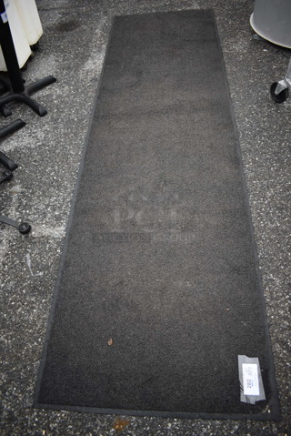 Gray Floor Mat. 33.5x114