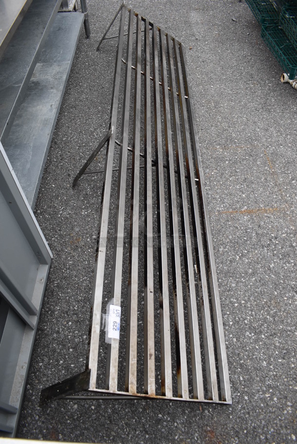 Metal Shelf w/ Wall Mount Brackets. 95x21x16 - Image 4 of 4