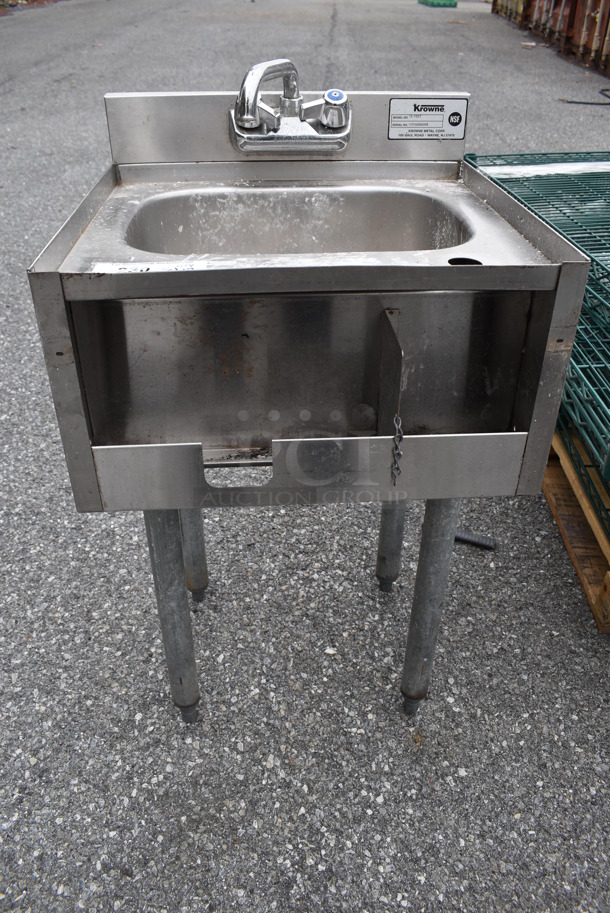 Krowne 18-18ST Stainless Steel Commercial Single Bay Sink. 18x17.5x32 - Image 1 of 7