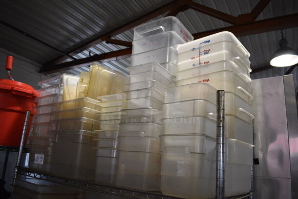 ALL ONE MONEY! Lot of 5 Tiers Worth of Various Items Including Poly Bins and Dish Caddies. Does NOT Include The Shelving Unit. - Image 2 of 8