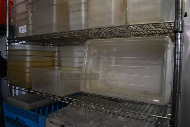 ALL ONE MONEY! Lot of 5 Tiers Worth of Various Items Including Poly Bins and Dish Caddies. Does NOT Include The Shelving Unit. - Image 5 of 8