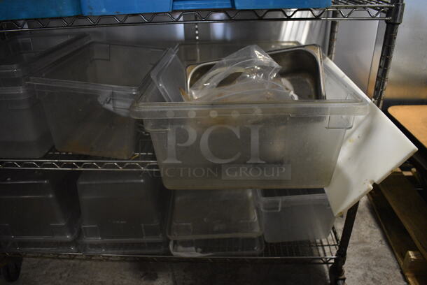ALL ONE MONEY! Lot of 5 Tiers Worth of Various Items Including Poly Bins and Dish Caddies. Does NOT Include The Shelving Unit. - Image 7 of 8