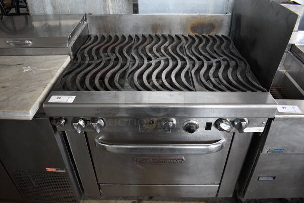 Southbend Stainless Steel Commercial Natural Gas Powered 6 Burner Range w/ Oven. 36.5x34x42 - Image 1 of 6