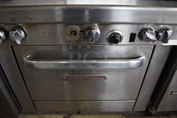 Southbend Stainless Steel Commercial Natural Gas Powered 6 Burner Range w/ Oven. 36.5x34x42 - Image 3 of 6
