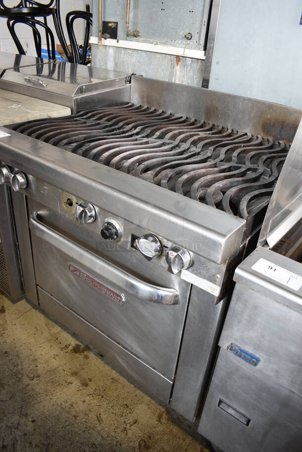 Southbend Stainless Steel Commercial Natural Gas Powered 6 Burner Range w/ Oven. 36.5x34x42 - Image 4 of 6