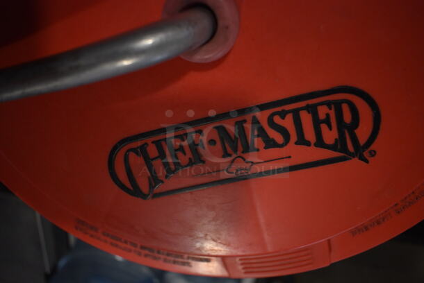Chef Master Red Poly Lettuce Spinner Salad Spinner. 18.5x16x22 - Image 6 of 6