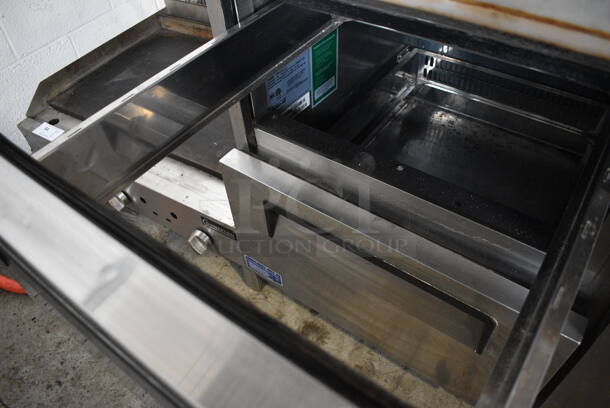Turbo Air TPR-67SD-D2 Stainless Steel Commercial Pizza Prep Table w/ Oversized Marble Cutting Board on Commercial Casters. 115 Volts, 1 Phase. 67.5x36x43. Tested and Working! - Image 8 of 9