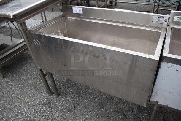 Krowne 18-36 Stainless Steel Commercial Ice Bin. 36x18x33