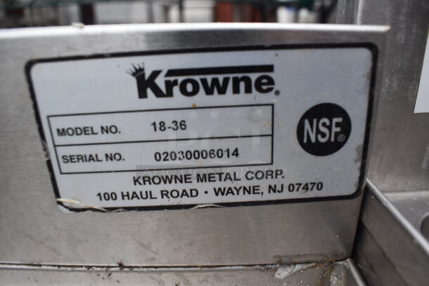 Krowne 18-36 Stainless Steel Commercial Ice Bin. 36x18x33 - Image 2 of 4