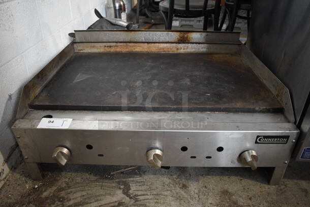 Connerton Stainless Steel Commercial Countertop Natural Gas Powered Flat Top Griddle. 36x30x14.5
