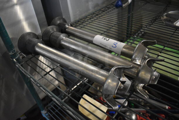 3 Stainless Steel Commercial Immersion Blades. 3.5x3.5x15. 3 Times Your Bid! - Image 4 of 4