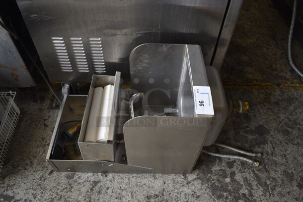 Stainless Steel Commercial Single Bay Wall Mount Sink w/ Faucet, Handles and Over Shelf. 12x16x30 - Image 6 of 6