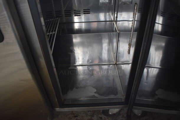 Blue Air BAUF36 Stainless Steel Commercial 2 Door Work Top Freezer on Commercial Casters. 115 Volts, 1 Phase. 36x30x36. Tested and Working! - Image 4 of 6
