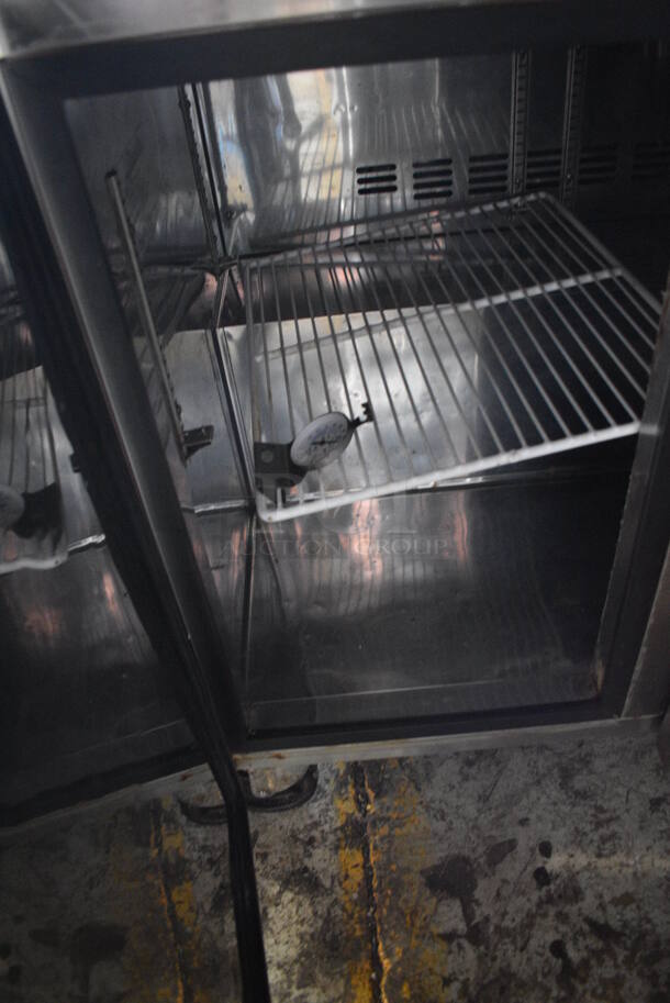 Blue Air BAUF36 Stainless Steel Commercial 2 Door Work Top Freezer on Commercial Casters. 115 Volts, 1 Phase. 36x30x36. Tested and Working! - Image 5 of 6