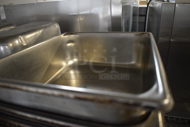 11 Stainless Steel 1/2 Size Drop In Bins. 1/2x4. 11 Times Your Bid! - Image 3 of 3