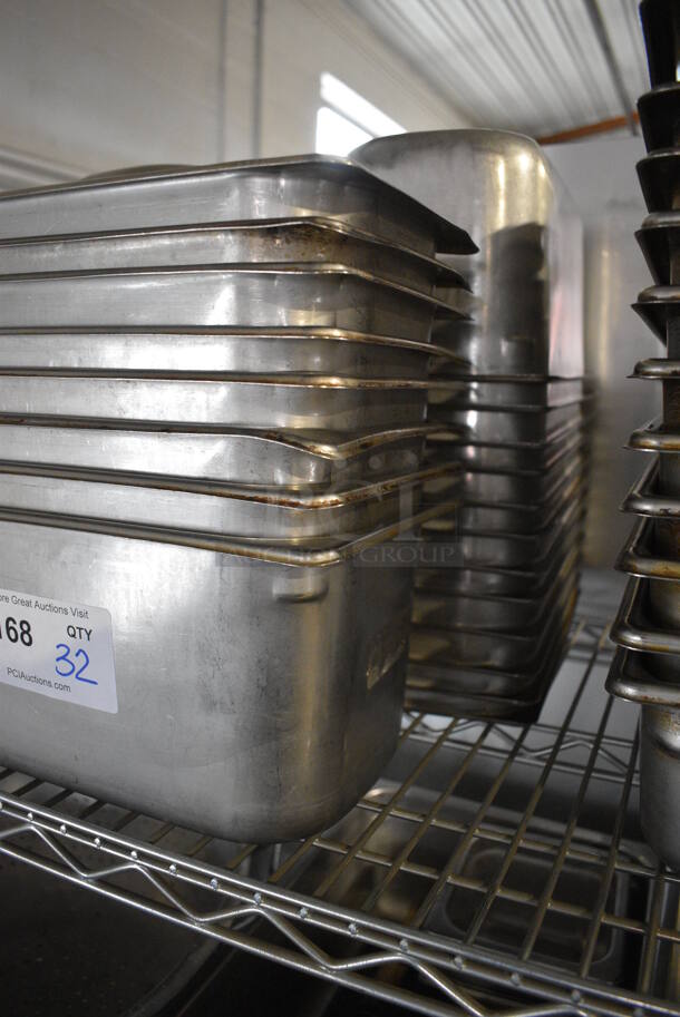 32 Stainless Steel 1/3 Size Drop In Bins. 1/3x6. 32 Times Your Bid! - Image 2 of 3