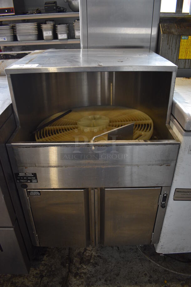 CMA PKC24 Stainless Steel Commercial Glass Washer. 120 Volts, 1 Phase. 15.5x25x39.5