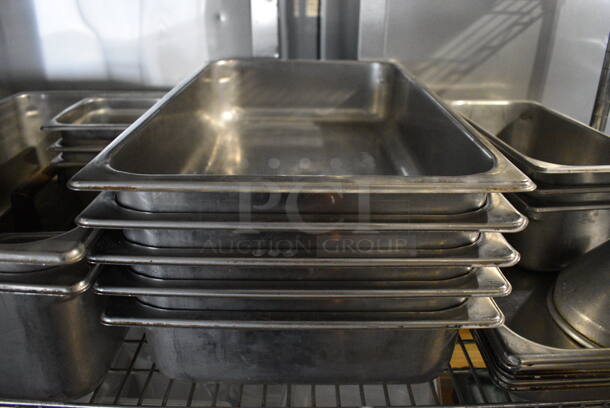 ALL ONE MONEY! Tier Lot of Various Items Including Stainless Steel Drop In Bins, Metal Colander and Adapters - Image 4 of 6