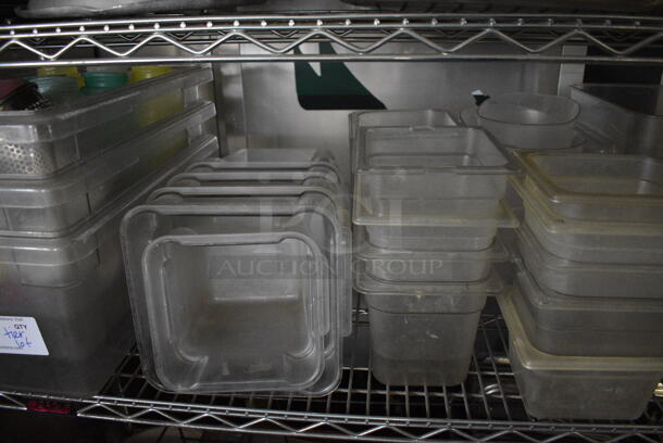 ALL ONE MONEY! Tier Lot of Various Items Including Poly Bins and Lids - Image 4 of 5