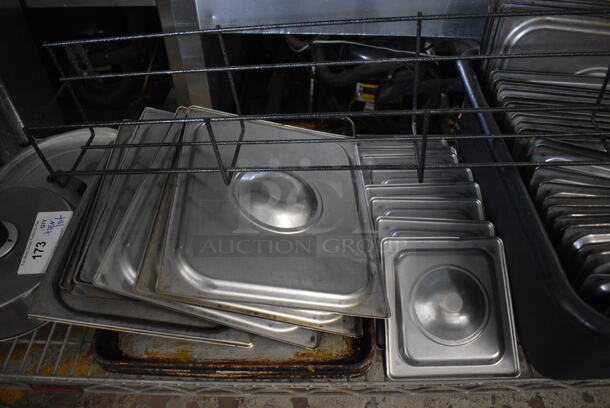 ALL ONE MONEY! Tier Lot of Various Items Including Stainless Steel Drop In Bin Lids - Image 3 of 6