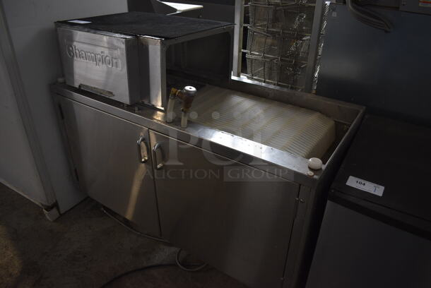 Champion CG4R Stainless Steel Commercial Glass Washer. 230 Volts. 48x23x33 - Image 2 of 8