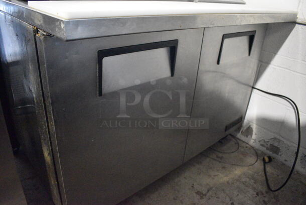 True TSSU-48-18M-B Stainless Steel Commercial Sandwich Salad Prep Table Bain Marie Mega Top on Commercial Casters. 115 Volts, 1 Phase. 48x34x47. Tested and Working! - Image 3 of 7