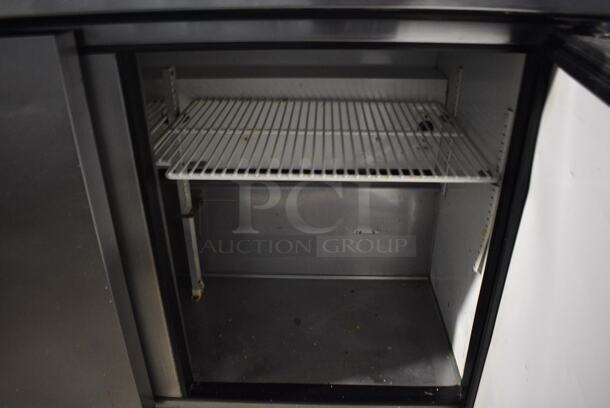 True TSSU-48-12 Stainless Steel Commercial Sandwich Salad Prep Table Bain Marie Mega Top on Commercial Casters. 115 Volts, 1 Phase. 48x30x43. Tested and Working! - Image 4 of 7