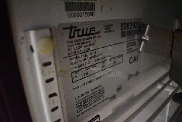 True TSSU-48-12 Stainless Steel Commercial Sandwich Salad Prep Table Bain Marie Mega Top on Commercial Casters. 115 Volts, 1 Phase. 48x30x43. Tested and Working! - Image 6 of 7