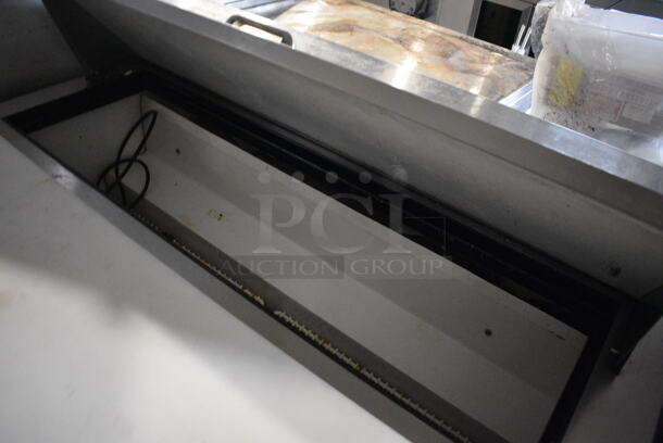 True TSSU-48-12 Stainless Steel Commercial Sandwich Salad Prep Table Bain Marie Mega Top on Commercial Casters. 115 Volts, 1 Phase. 48x30x43. Tested and Working! - Image 7 of 7