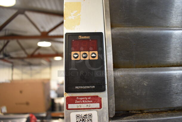 Traulsen G200000 ENERGY STAR Stainless Steel Commercial 4 Half Size Door Reach In Cooler on Commercial Casters. 115 Volts, 1 Phase. 52x36x83. Tested and Powers On But Temps at 45 Degrees - Image 3 of 8
