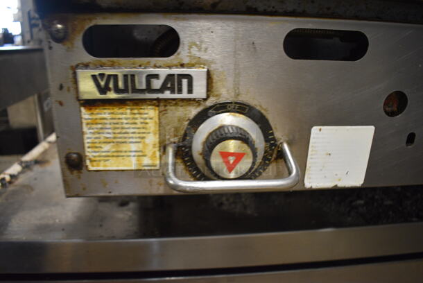 Vulcan Stainless Steel Commercial Countertop Natural Gas Powered Flat Top Griddle w/ Thermostatic Controls. 48x36x17 - Image 3 of 5