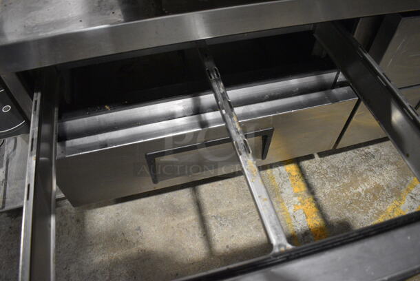 2017 True TRCB-110 Stainless Steel Commercial 6 Drawer Chef Base on Commercial Casters. 115 Volts, 1 Phase. 108x30.5x25.5. Tested and Working! - Image 3 of 6