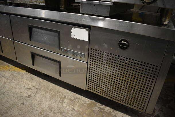 2017 True TRCB-110 Stainless Steel Commercial 6 Drawer Chef Base on Commercial Casters. 115 Volts, 1 Phase. 108x30.5x25.5. Tested and Working! - Image 6 of 6