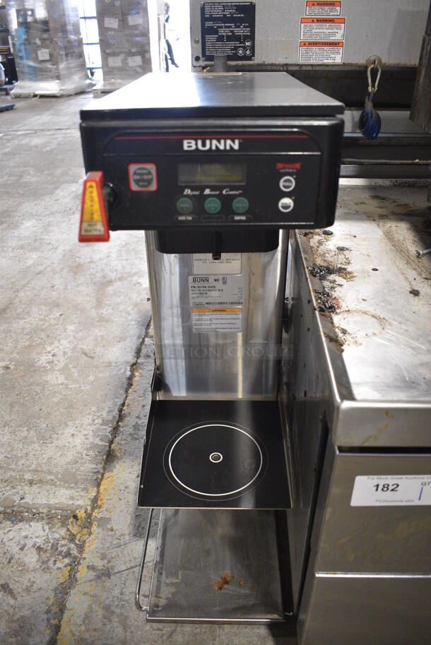 2010 Bunn ITCB-DV Stainless Steel Commercial Countertop Iced Tea Machine w/ Hot Water Dispenser. 120 Volts, 1 Phase. 12x25x34.5 