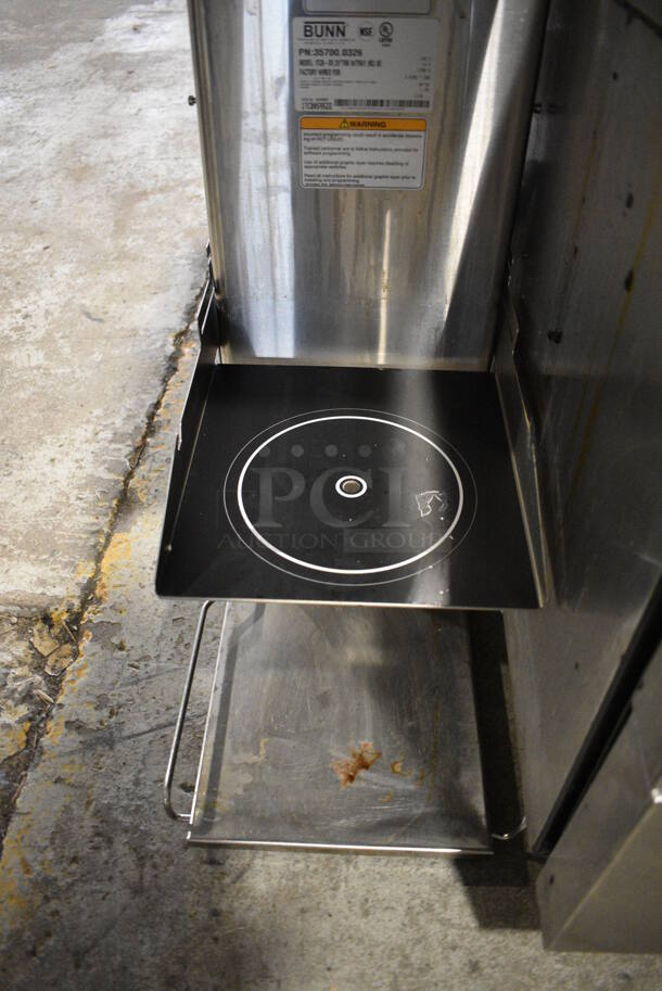 2010 Bunn ITCB-DV Stainless Steel Commercial Countertop Iced Tea Machine w/ Hot Water Dispenser. 120 Volts, 1 Phase. 12x25x34.5  - Image 3 of 5