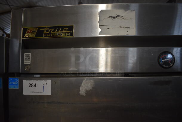 2013 True T-23F ENERGY STAR Stainless Steel Commercial Single Door Reach In Freezer w/ Poly Coated Racks on Commercial Casters. 115 Volts, 1 Phase. 27x30x83. Tested and Working! - Image 3 of 5