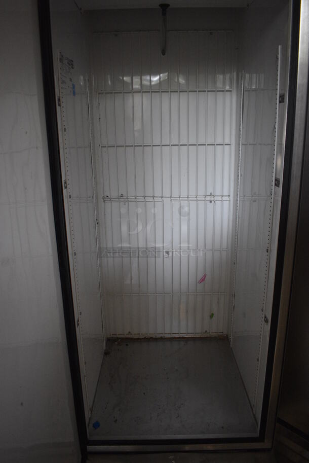 2013 True T-23F ENERGY STAR Stainless Steel Commercial Single Door Reach In Freezer w/ Poly Coated Racks on Commercial Casters. 115 Volts, 1 Phase. 27x30x83. Tested and Working! - Image 4 of 5
