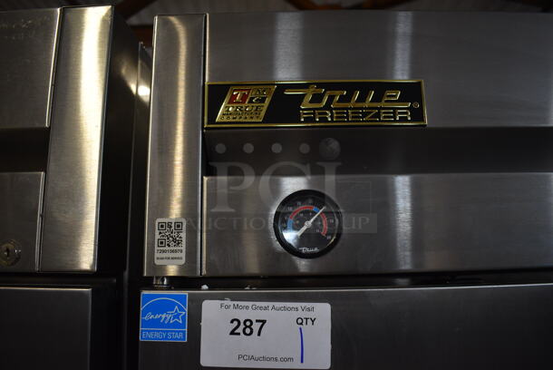 2013 True T-23F ENERGY STAR Stainless Steel Commercial Single Door Reach In Freezer w/ Poly Coated Racks on Commercial Casters. 115 Volts, 1 Phase. 27x30x83. Tested and Working! - Image 4 of 6
